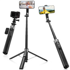 Штатив-селфі-палка K&F Concept Popod 72" (183 см) — 3-в-1 з магнітним MagSafe кріпленням, кліпсою та пультом (KF15.0015)