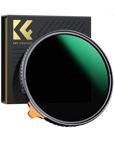 Комбінований світлофільтр K&F Concept 67mm ND2–400 + 1/4 Black Mist (KF01.2021)