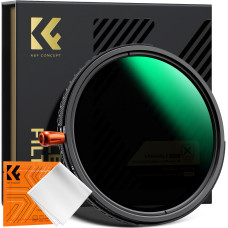 Комбінований світлофільтр K&F Concept 82 мм ND2–32 + CPL + Black Mist 1/4 (3-в-1) Nano-Xcel — змінний ND, поляризаційний і дифузійний фільтр для об’єктива (KF01.2928V2)