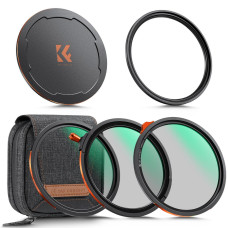 Набір магнітних світлофільтрів 82mm K&F Concept Nano-X CPL + ND2-32 + Black Mist 1/4 з адаптерним кільцем та кришкою (SKU.2500)