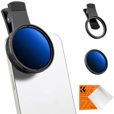 Нейтрально-сірий фільтр змінної щільності K&F Concept 52 mm на прищепці (ND2-400)