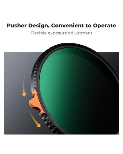  Світлофільтр K&F Concept ND2-ND400 змінної щільності 67 мм Nano-X Ultra Low Reflection, Waterproof, Anti-scratch (KF01.3154)